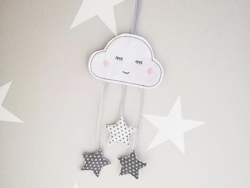 Anhänger Wolke - ITH-Stickdatei
